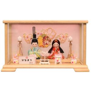 【雛人形】木目込みケース飾り 親王飾り「ひなまり」  (337203) ひな人形 かわいい コンパクトトイザらス・ベビーザらス限定【メーカー直送】