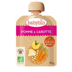 babybio ベビービオ  アップル・キャロット 【有機食材 ベビースムージー 離乳食 ベビーフード】【6ヶ月～】
