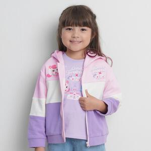 【ティニピン×しなこ】パーカー 長袖フード付き 裏毛 ピンク×110cm