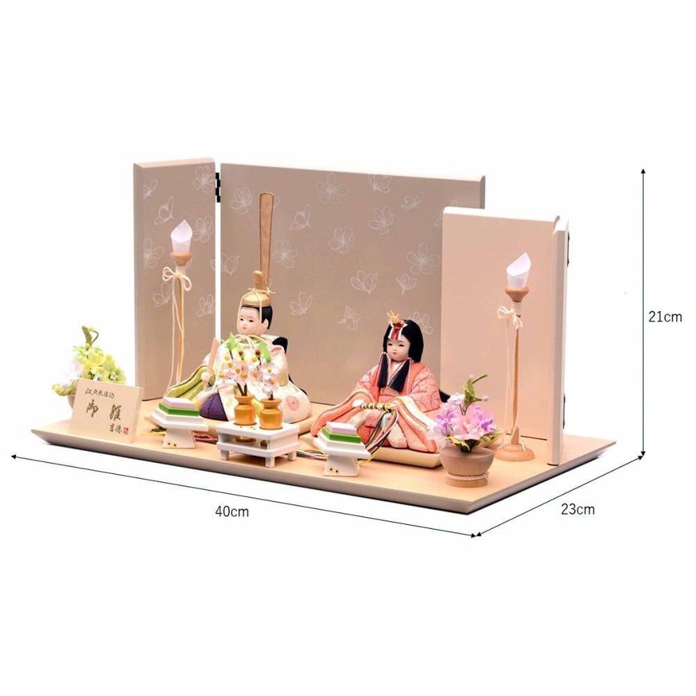 雛人形】木目込み親王飾り「希 (ノゾミ)」 一秀作 (331385) ひな人形