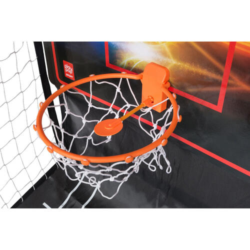 プレイポップスポーツ アーケード バスケットゲーム 室内 デジタルスコア搭載 子供用 ボール付き 組立式 バスケットゴール バスケットボールゲーム シュート練習 トイザらス限定 クリスマスプレゼント 6歳 7歳 8歳