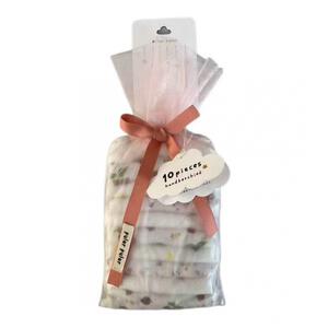 10枚組ガーゼハンカチ ピンクセット ピンク&times;フリー  ベビーザらス限定