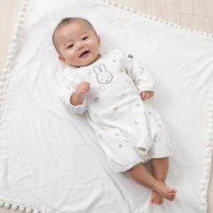 miffy ミッフィー 長袖フィットオール ベロア ホワイト&times;60-70cmベビーザらス限定
