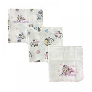 Disney ディズニー ミニーガーゼハンカチ３枚組 ベビーザらス限定