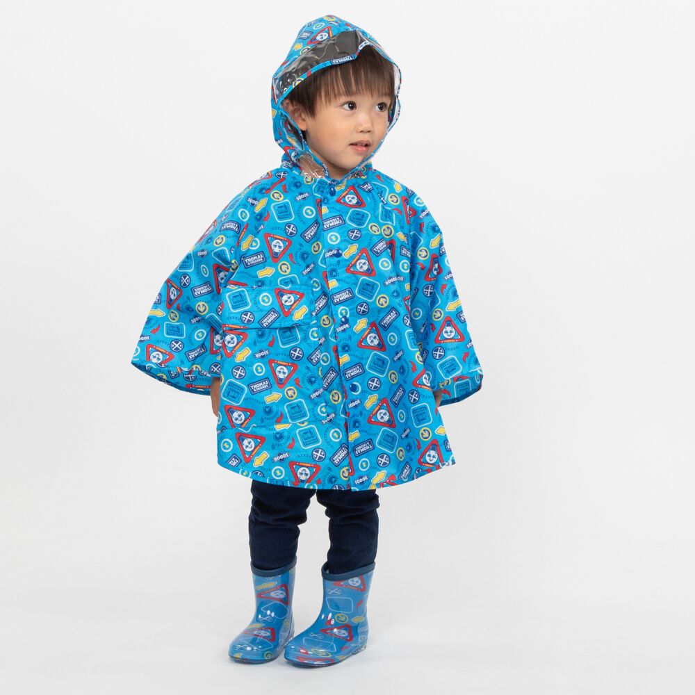 THOMAS トーマス レインポンチョ ポケッタブル 総柄 ベビーザらス限定