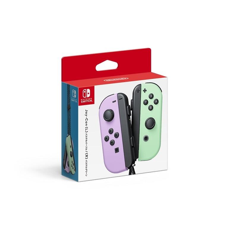 ニンテンドースイッチ ジョイコン パステルカラー グリーンxブルー 