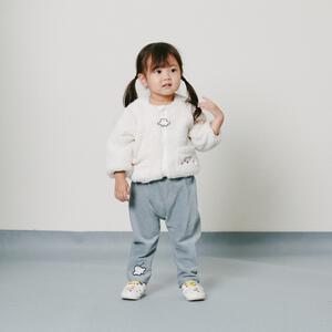 シナぷしゅ ボアフリース ジャケット(ナチュラル&times;80cm)