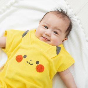 monpoke モンポケ 半袖ボディスーツ ピカチュウパイル 80cm