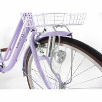 24インチ 身長125～140cm 子供用自転車 バレンタイン2（ライトパープル）LEDライト かわいい 女の子 紫 トイザらス限定 7歳 8歳 9歳