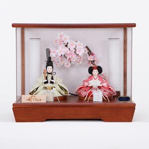 【雛人形】ケース飾り 親王飾り「しだれ桜アクリル」ひな人形 ひな祭り お雛様 おしゃれ トイザらス・ベビーザらス限定【メーカー直送】