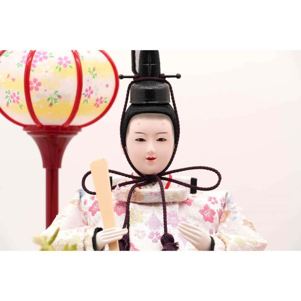 おぼこ 雛人形ガラスケース親王飾り・サイズ間口約38×奥行約27×高