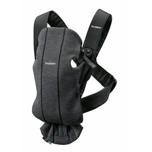 BabyBjorn ベビービョルン  ベビーキャリア MINI 3Dジャージー（チャコールグレー） 抱っこ紐 対面抱っこ 前向き抱っこ 新生児～1歳頃まで メーカー直送品