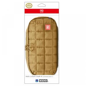 キルティングミディアムポーチ for Nintendo Switch 2 ベージュ