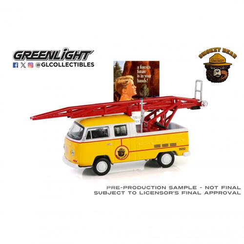 GL 1/64 1968 Volkswagen Type 2 Double Cab Pickup Ladder Truck -A Forest's Future is in Your Hands!-