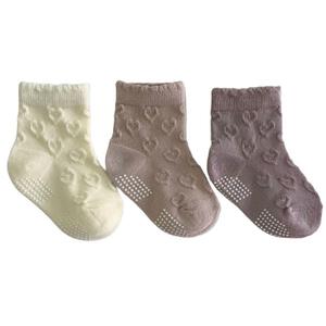 3Pハート柄フロートロークルーソックス ベビーザらス限定