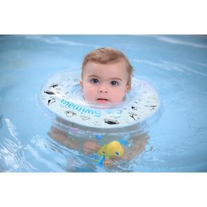 スイマーバ うきわ首リング モノトーンペンギン 浮き輪型スポーツ知育用具