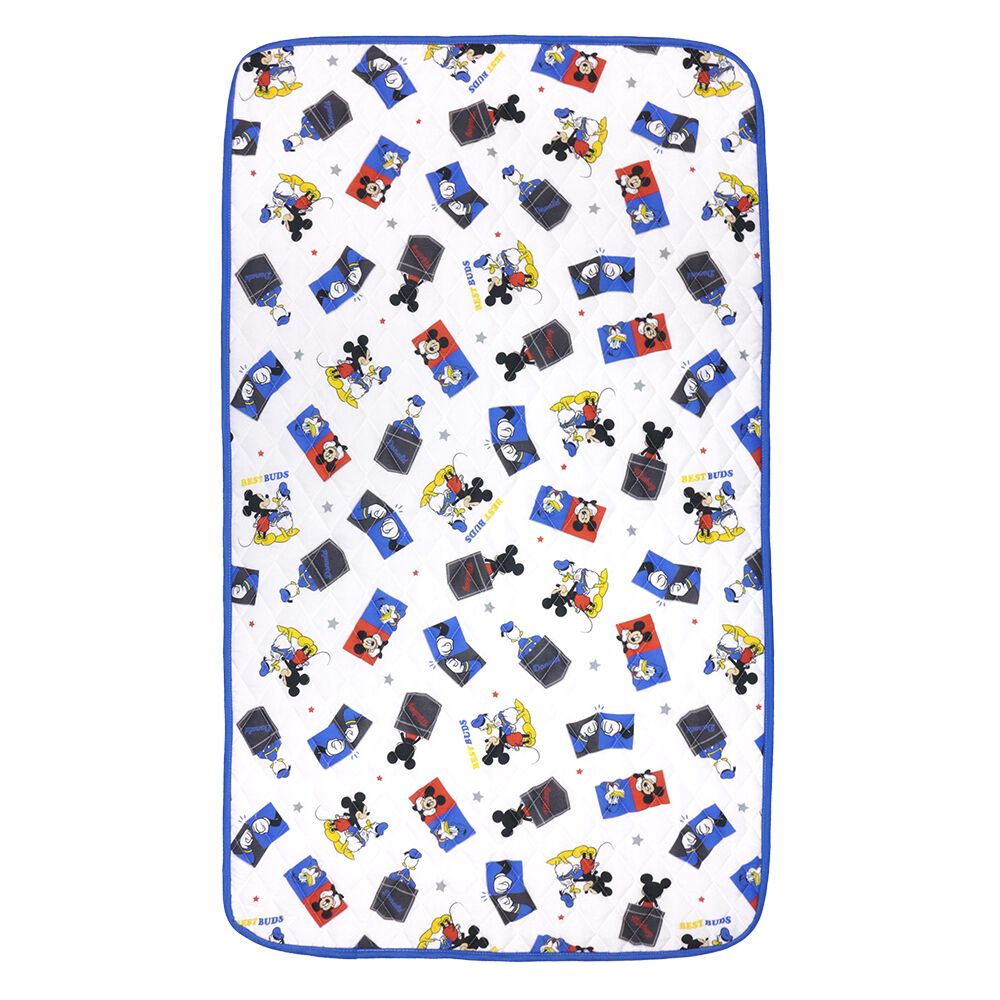 敷きパッド ミッキー ホワイト レギュラーサイズ 70x120cm 手洗い可能