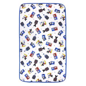 敷きパッド ミッキー ホワイト レギュラーサイズ 70x120cm 手洗い可能｜入園準備 入園グッズ 入園入学祝い 通園