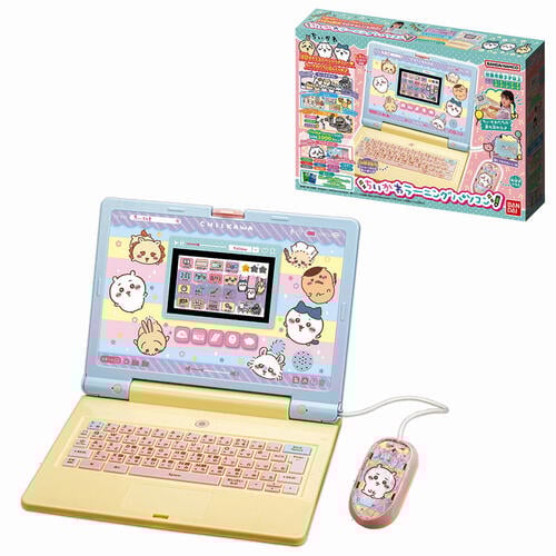 ちいかわラーニングパソコン｜全74種の学習メニュー 基礎学習 プログラミング 英語｜3歳以上 入学準備～小学校中学年｜バンダイ