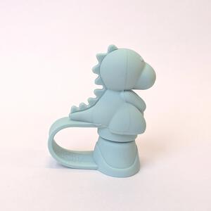 ChewHappy パウチ飲料用シリコンキャップ ダイナソー (ブルー)