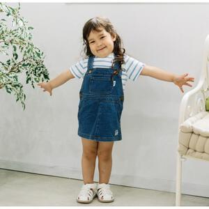 BUDDYLEE バディーリー ジャンパースカート インディゴ染め(ブルー×80cm) ベビーザらス限定