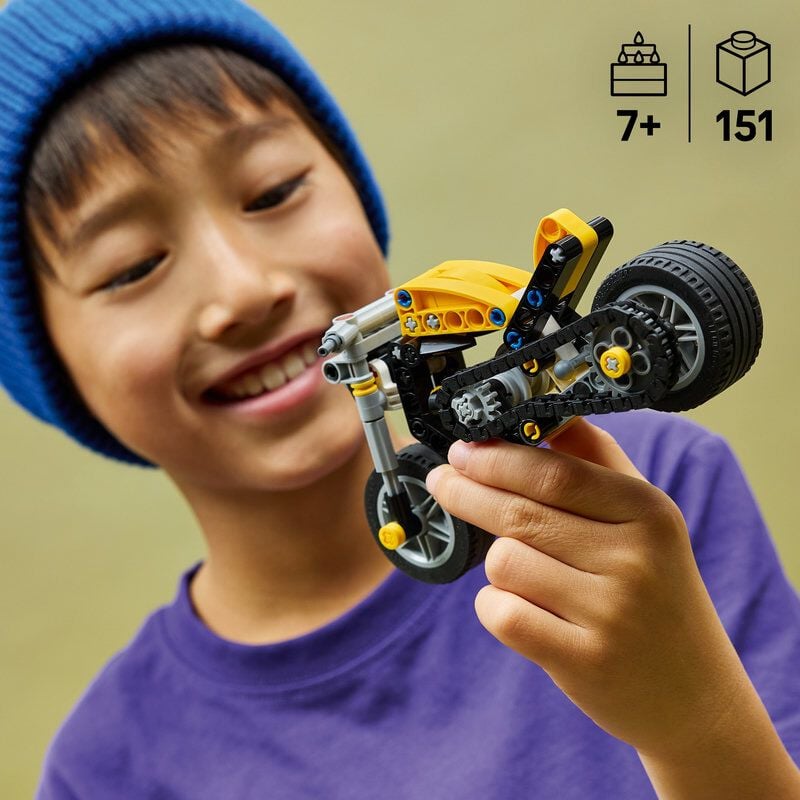 user_45ca5818様3箱 2026年3月1日発売】レゴ LEGO テクニック 黄色のオートバイ 42225