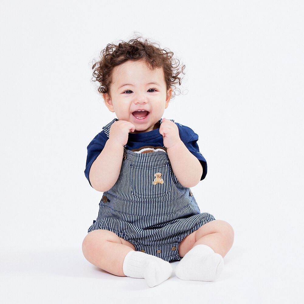 BACCAネイビー サロペット 34 値下げしました。 バッカ BACCA