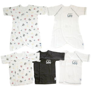 Buddy Lee 新生児肌着5点セット カラフルロゴ（グレー×50-60cm） ベビーザらス限定