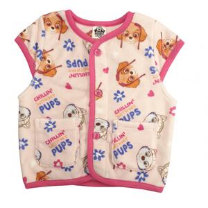 パウパトロール パジャマベスト ミンクフリース 総柄 ピンク&times;100cm トイザらス限定