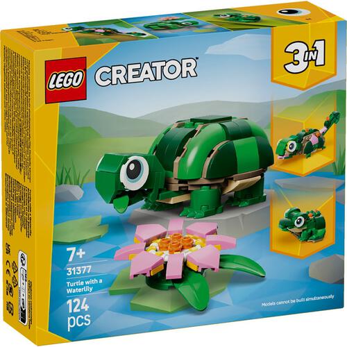 レゴ LEGO クリエイター のんびりカメさんの水辺さんぽ 31377｜おもちゃ 玩具 誕生日 プレゼント ブロック 7歳 8歳 9歳