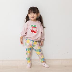 COJIKA プリントアップリケデイリートレーナー 裏毛 チェリー ピンク×95cm ベビーザらス限定