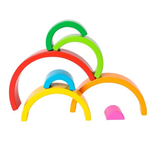 木製レインボースタッカー トイザらス限定 2歳 3歳 4歳 | おもちゃ通販