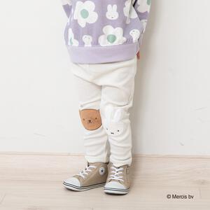 ミッフィーアップリケレギンス ナチュラル×80cm ベビーザらス限定
