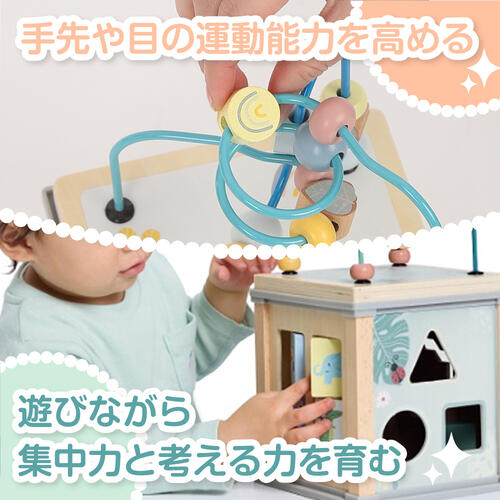 木製ミニ アクティビティ キューブ トイザらス限定  2歳 3歳 4歳