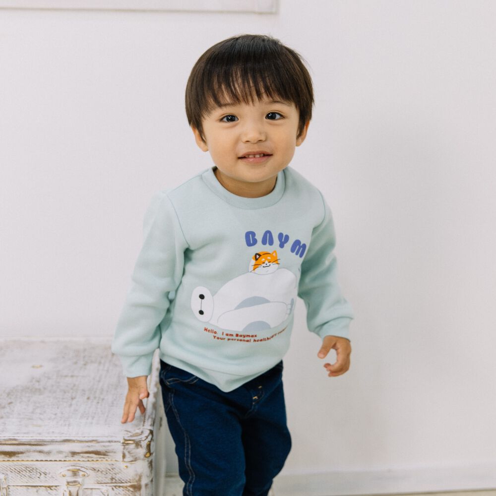 Disney ディズニー ベイマックス 長袖デイリートレーナー 起毛 ミント