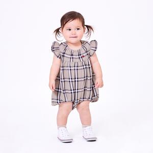 POLO BCS 袖フリル半袖ロンパース ベージュ&times;80cm ベビーザらス限定