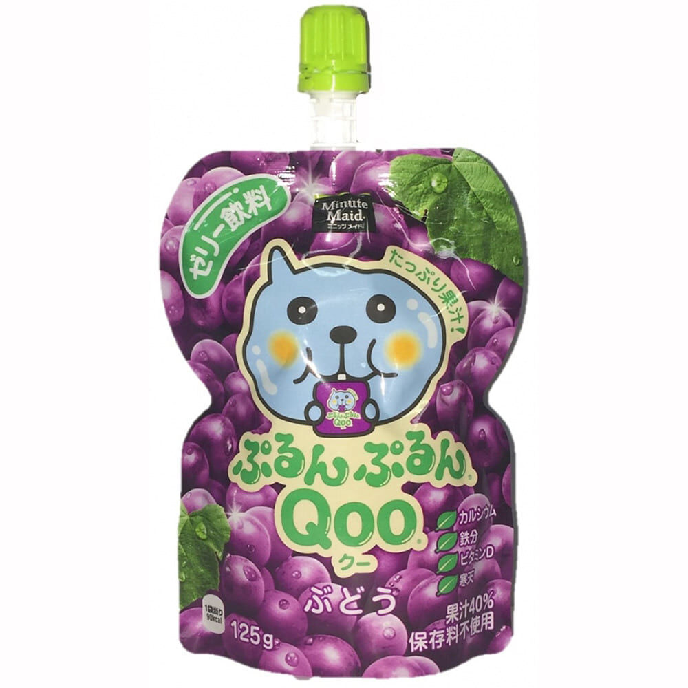 ミニッツメイド ぷるんぷるんQOO（クー）ぶどう 125g 凍らせても