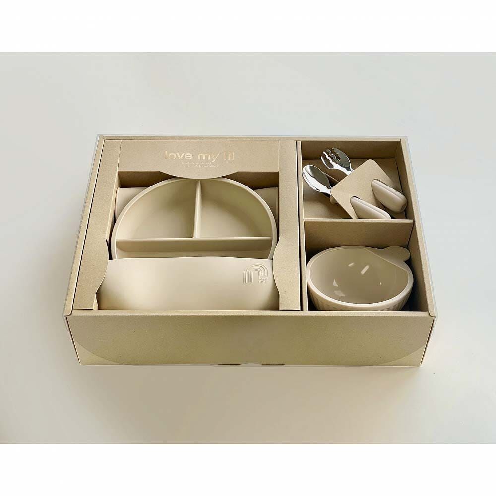 ラブマイリル シリコン食器ギフトセット バニラ | マタニティ・ベビー