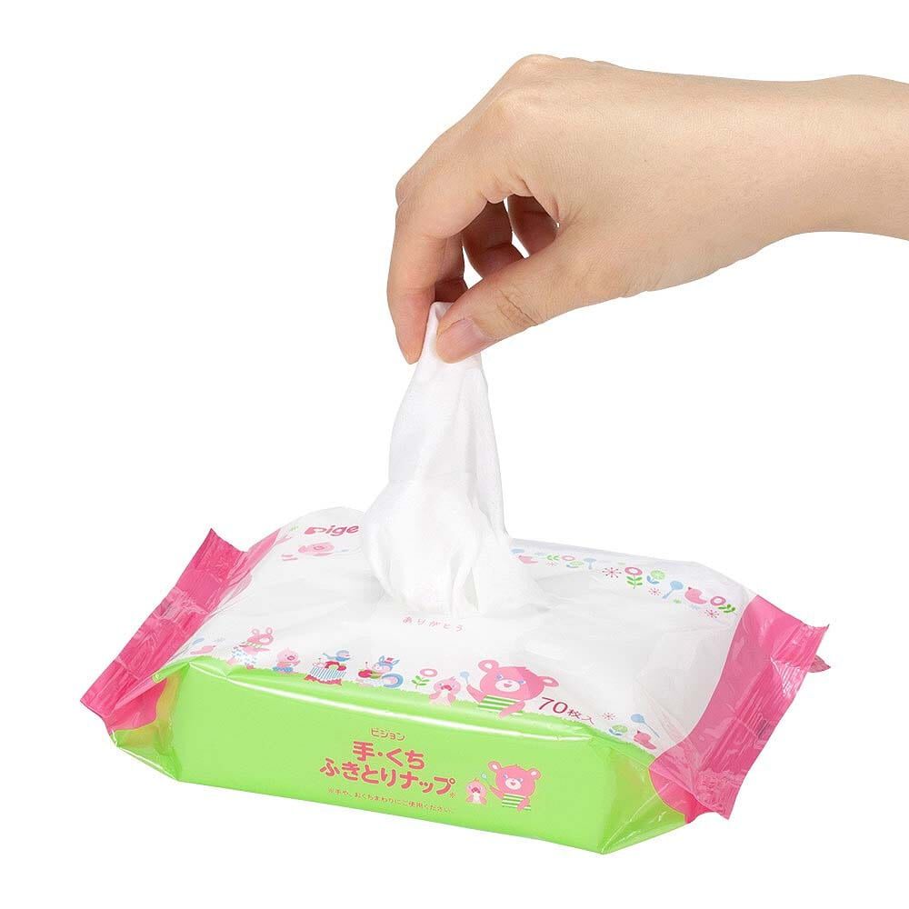 手・くち ふきとりナップ 70枚入詰替×2個パック | マタニティ・ベビー