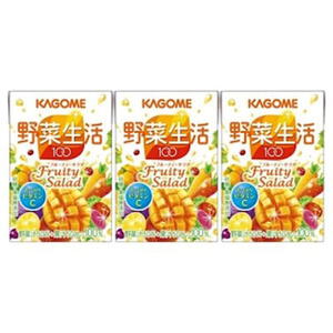 カゴメ 野菜生活フルーティーサラダ 100ml×3本パック 【ベビー飲料】