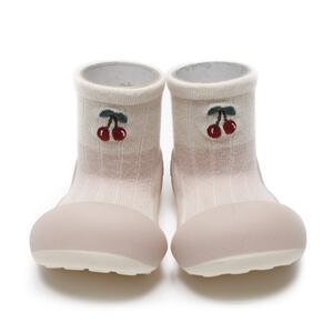 アティパス レトロムード ベビーソックスシューズ 11.5cm ピンク