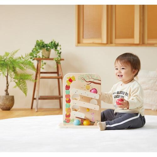 DISNEY HELLO! WOODEN WORLD くまのプーさん / ころころスロープボール落とし