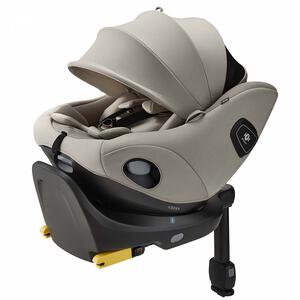 Aprica アップリカ クルリラ フィット (ベージュ 限定カラー) チャイルドシート ISOFIX固定 R129適合 回転型 回しやすいサイドターンレバー ひろびろシート 新生児～4歳頃まで ベビーザらス限定