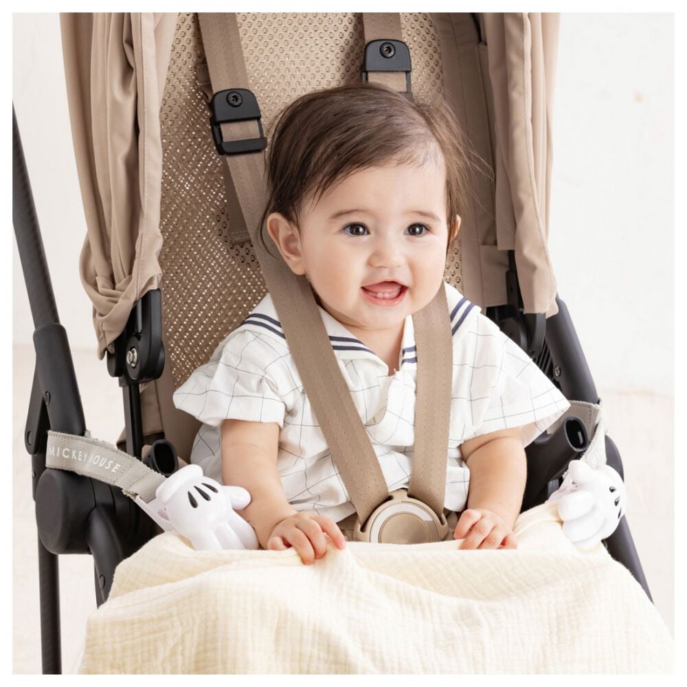 タカラトミー ブランケットクリップ グレー ミッキーマウス