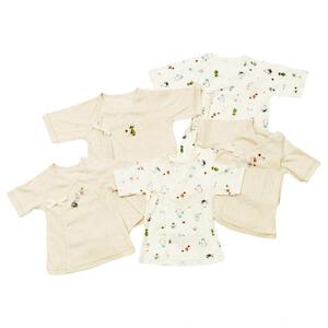 MOOMIN 新生児肌着5点セット ムーミンファミリー (ナチュラル×50-60cm） ベビーザらス限定
