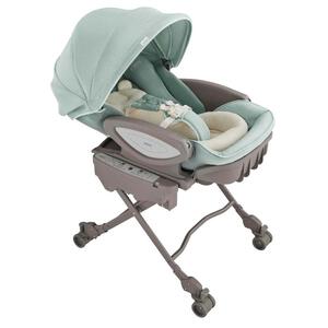 Aprica ユラリズム オート プレミアム AC (ピスタチオグリーン) ハイローチェア ハイローラック スウィングラック ロングユース 電動スウィング 新生児～4才頃まで