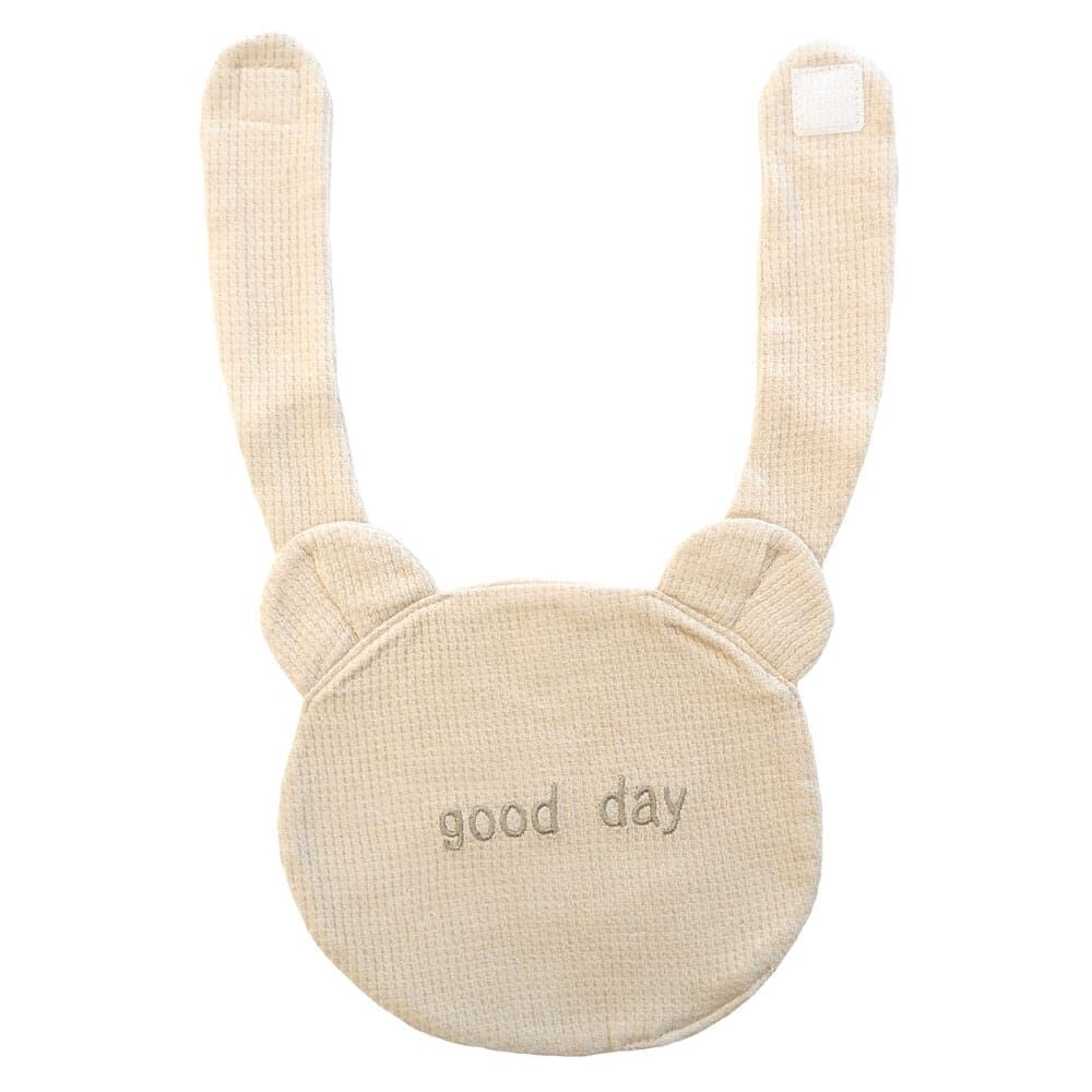 長袖ミニオール スタイ付き くま(ライトベージュ×60-70cm) ベビーザら