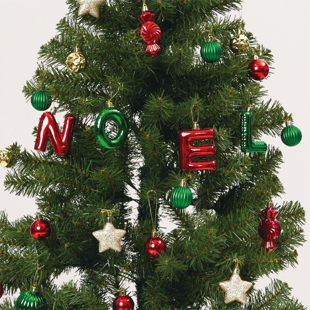 クリスマス】30PCSオーナメントセット レッド＆グリーン＆ゴールド