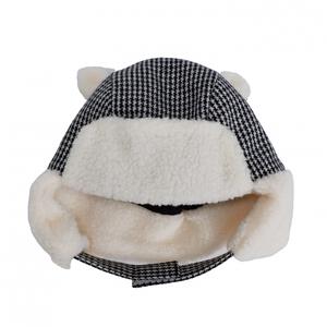 耳付きヒコウ帽 ブラック&times;48cm