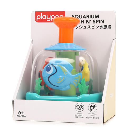 プレイポップ プッシュスピン水族館 トイザらス限定  0歳 1歳 2歳